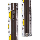 Rits deelbaar | Opti | spiraal S60 | 30 cm | 881 donkerbruin Deelbare Rits OPTI - D - S60 - 30 CM - 881 - DONKERBRUIN
